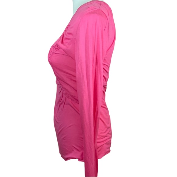 🎀BCBG Maxazria Hot Pink Super Fitted Top- Size M - Picture 7 of 8